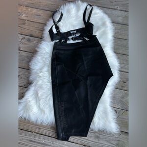 Dolls Kill Black Darker Wave Two Piece Set